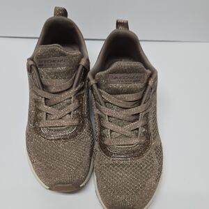 Skechers Metallic Gold Athletic Shoes